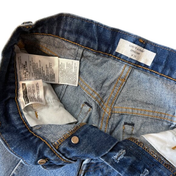 Levi's REVOLVE Altered Straight in No Limits Seamed Ankle Jeans size 25 - Picture 6 of 9